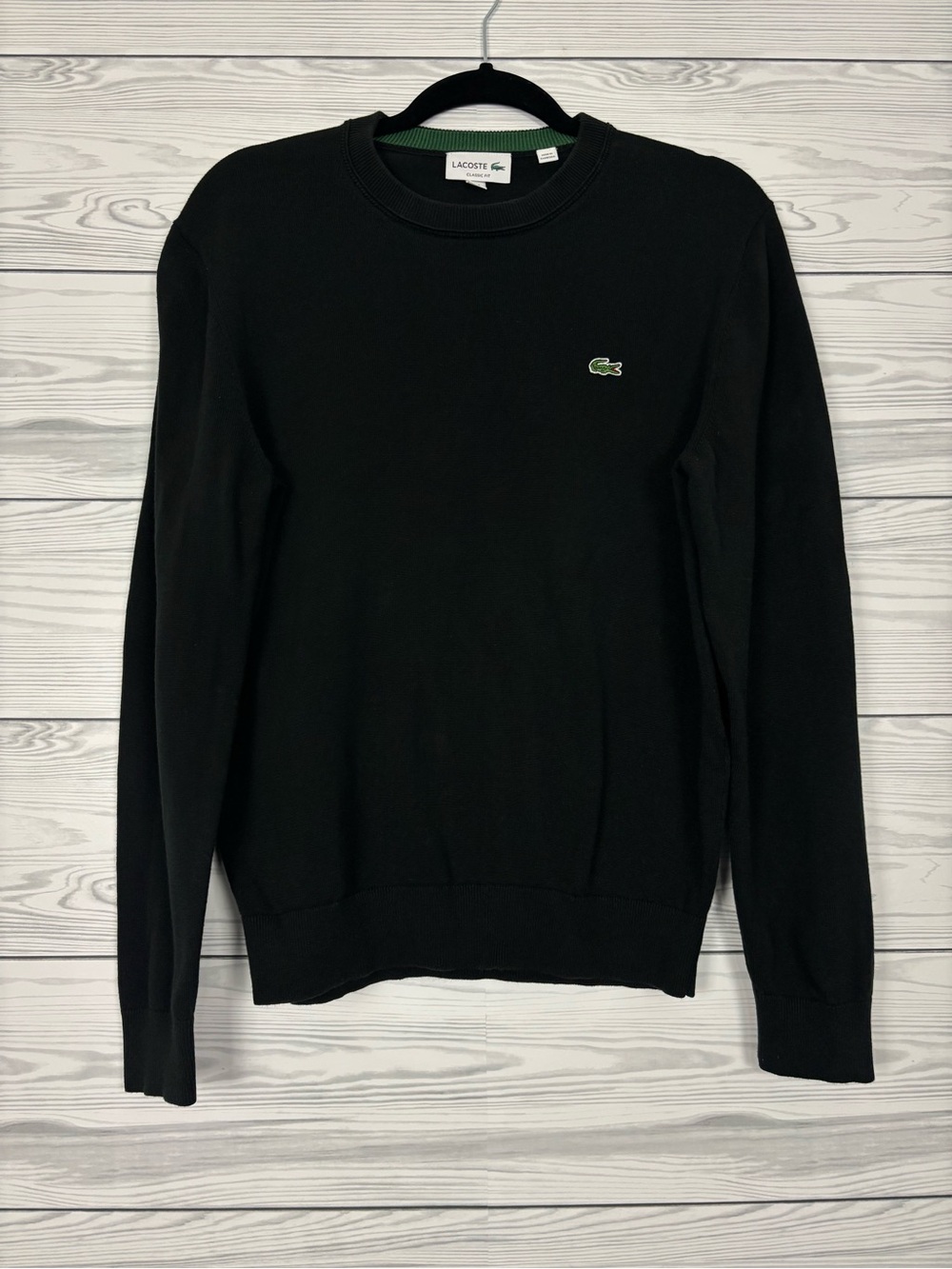 Lacoste Men’s Classic fit Crewneck cotton sweater size medium